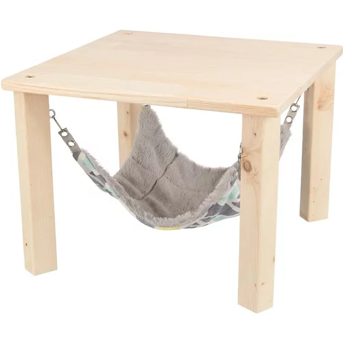 Pour mieux organiser votre jardin:Abri avec hamac pour lapin et petit rongeur en bois non traité Trixie Sunny – Taille L