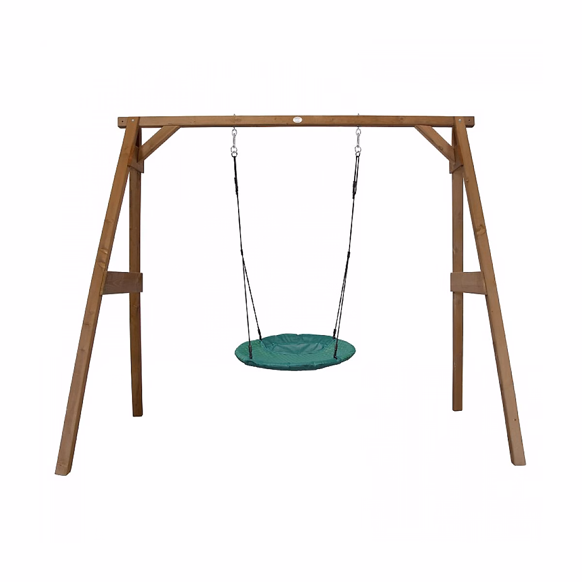 AXI Portique en Bois Marron avec Balancoire siege Nid Rond – Réf. ZMVGEBJIS5943821208