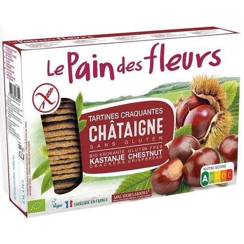 Nature pratique：Tartines craquantes à la châtaigne Pain Des Fleurs 300 g