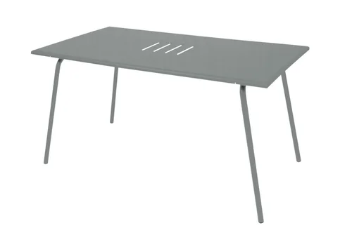 Sélection utile：Table Monceau coloris marron en acier Fermob - 146 x 80 cm