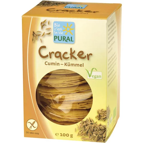Pour plus de praticité au jardin:Crackers sans gluten au cumin 100 g
