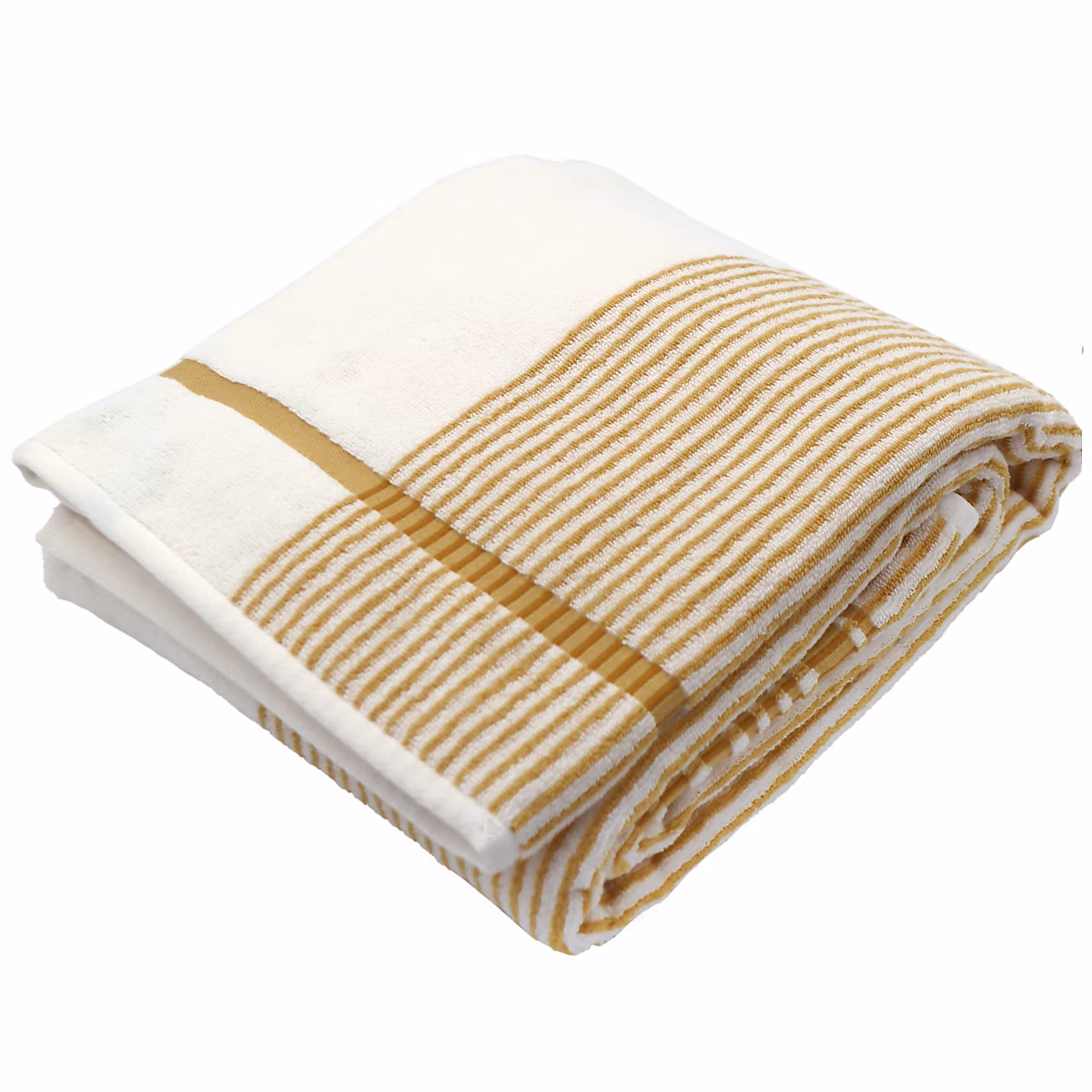 Drap de bain 100 × 150 cm coton RIBBON jaune