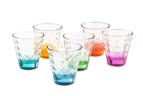 Extérieur équipement：Verres 25 cl en assortiment pastel Optic - L’ensemble de 6