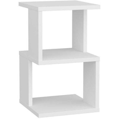 Table de chevet en aggloméré Carter (Blanc)