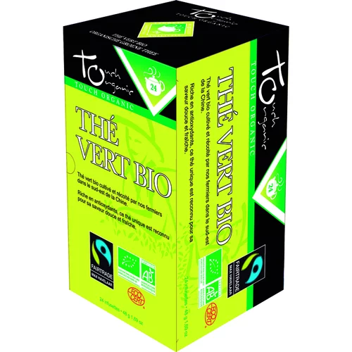 Extérieur pratique：Thé vert nature bio - 24 infusettes