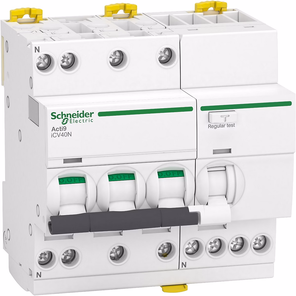 A9de3720 Disjoncteur Différentiel Triphasé 3p+n 20a | 30ma – 6ka – Type Ac Courbe C – Schneider Icv40n