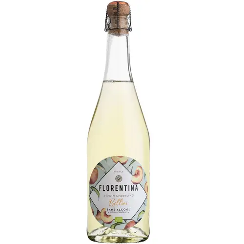 Indispensable au jardin:Bellini Effervescent pêche sans alcool Bio Florentina - 75 cl