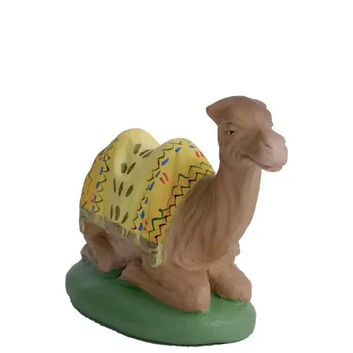 Une solution adaptée à l’extérieur：Animal de crèche de Noël chameau couché Santons Escoffier - 7 cm