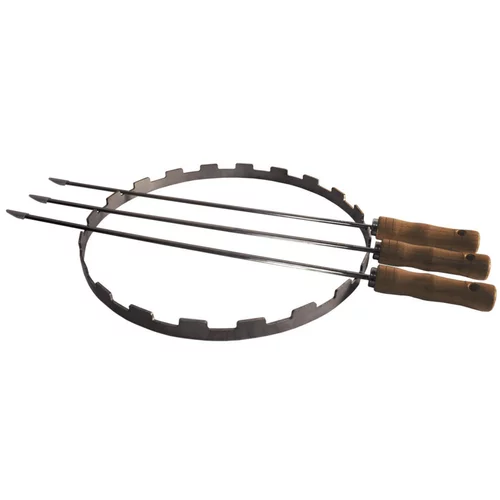 Une sélection pensée pour le jardin:Ensemble à brochettes en acier Oyat Asado - 38 cm