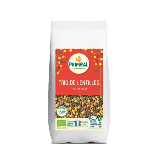 Déco au jardin：Trio de lentilles 500 g PRIMEAL