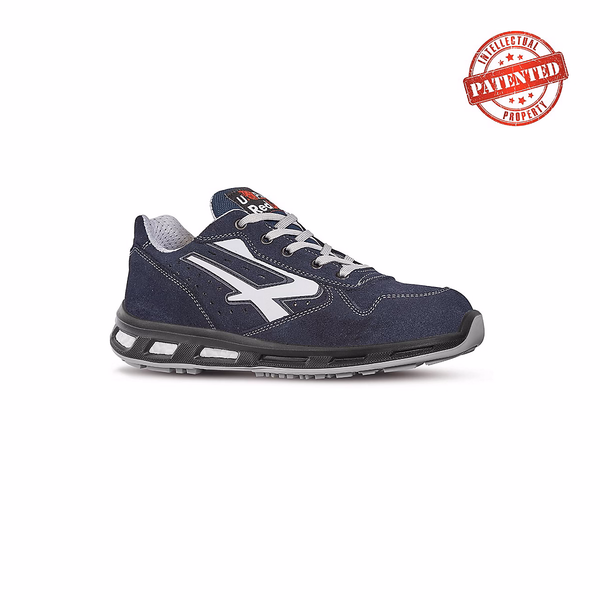 Chaussure de sécurité basse EMOTION RL20086 S1P SRC ESD – cuir velours bleu, embout aluminium