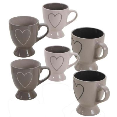 Tasse à café en grès (Lot de 6)