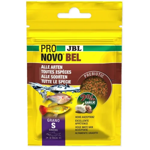 Vie dehors：Nourriture pour poissons ProNovo Bel Grano S - JBL - 18g/20ml