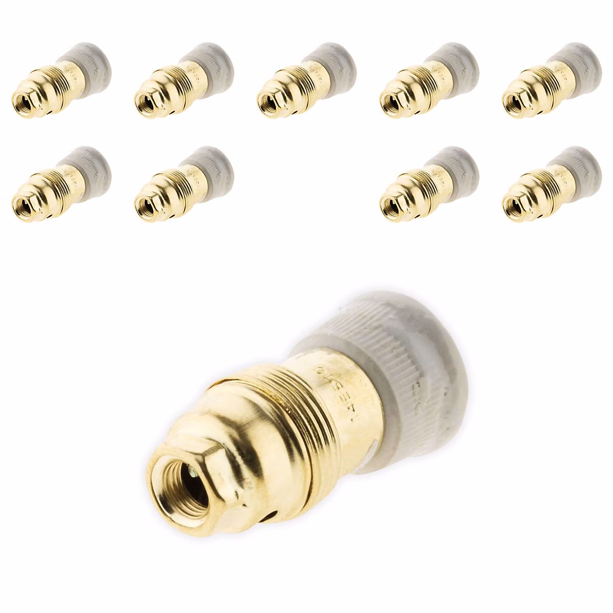 10 douilles E14 laiton bague Zenitech – Réf. LPEDVWKUN7684009451