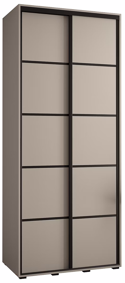 Armoire Dakota 4 a portes coulissantes 100/60/235 – 2 portes