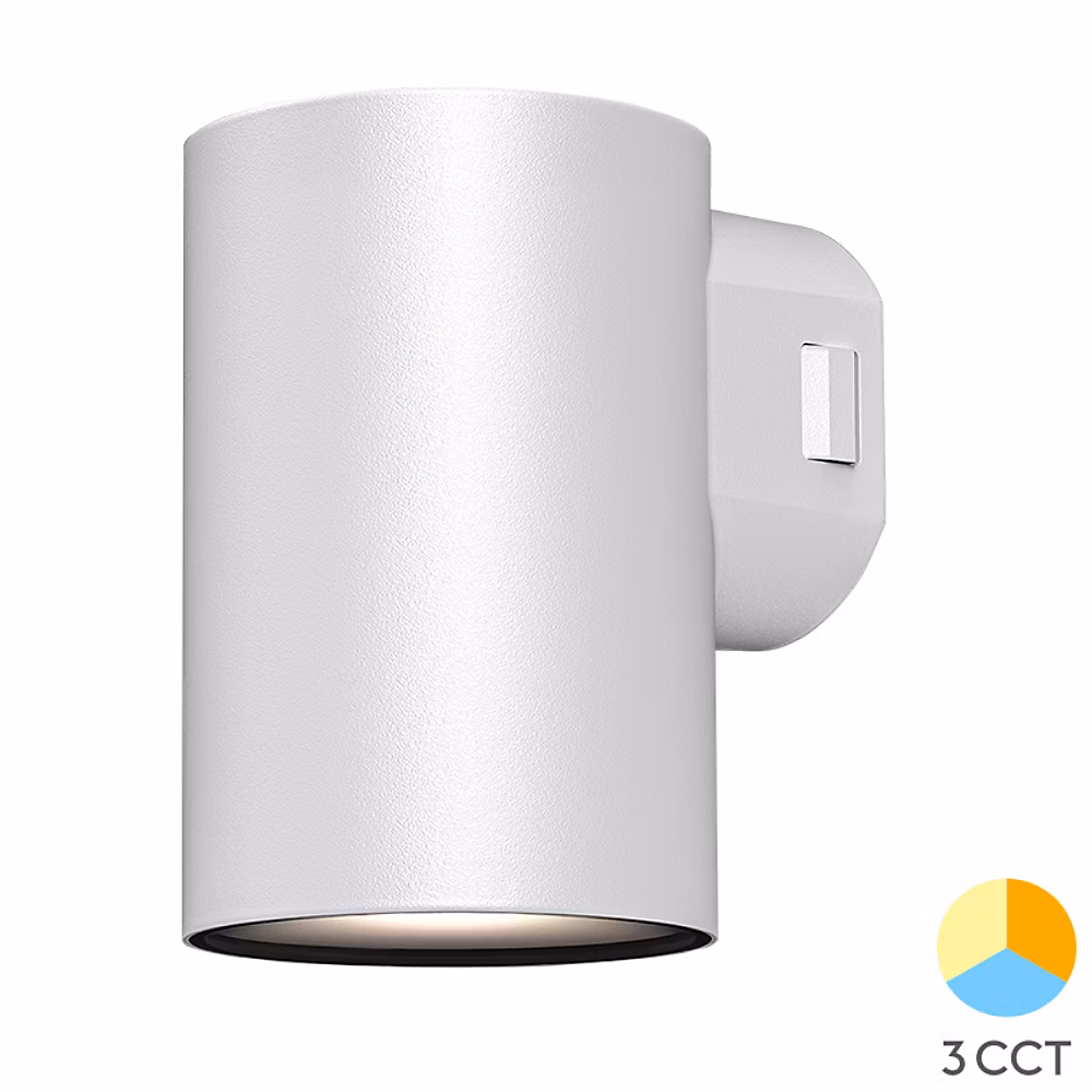 Applique extérieure VEKTA – D blanc 9W 3en1 IP65