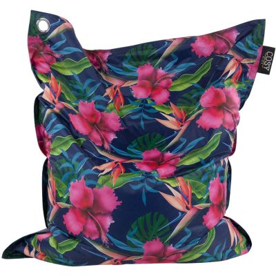 Maxi coussin imprimé intérieur extérieur 110 x 130 cm (Esmeralda)