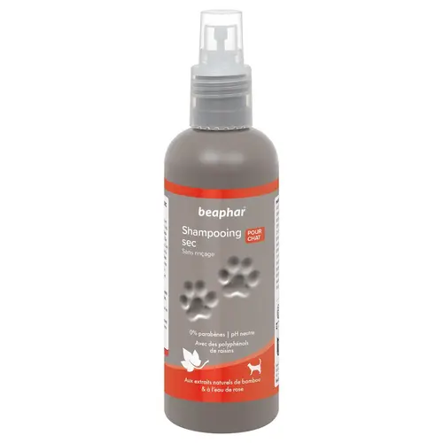 Pour un extérieur bien organisé:Spray shampooing sec premium pour chat Beaphar - 200 ml
