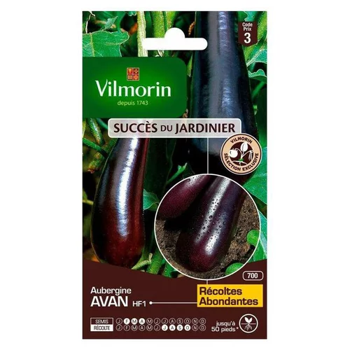 Mon jardin：Graines d'aubergine avan HF1 Vilmorin - graines à semer