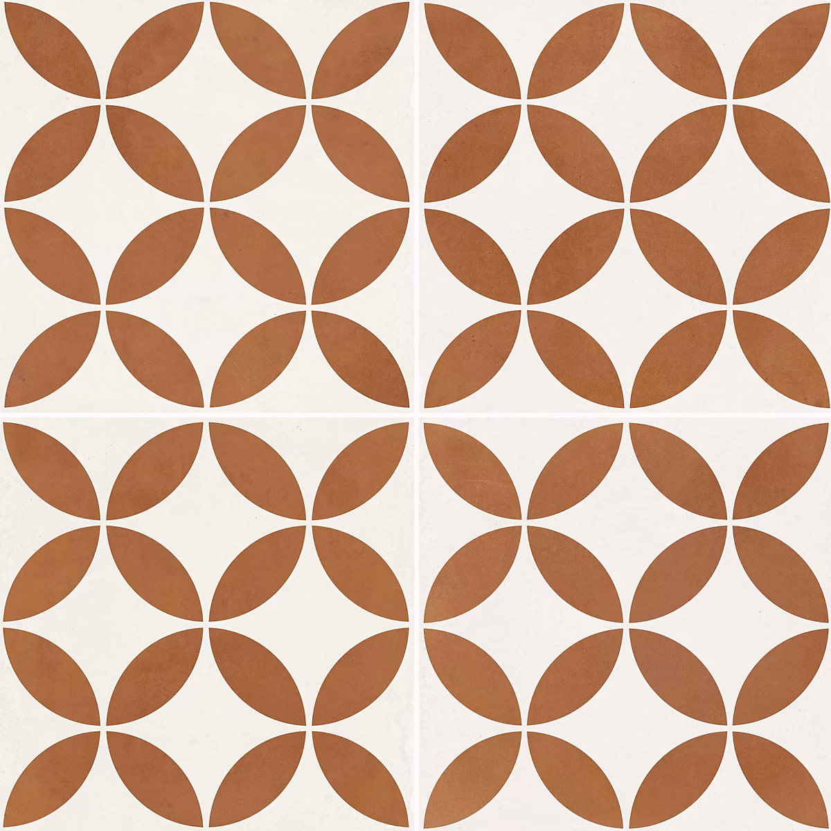 Carrelage effet Carreau ciment Axerio Terracotta 22 | 3x22 – 3x0 – 9 cm Savero – Sol et mur intérieur (vendu par carton de 0 – 65 m²) – RO