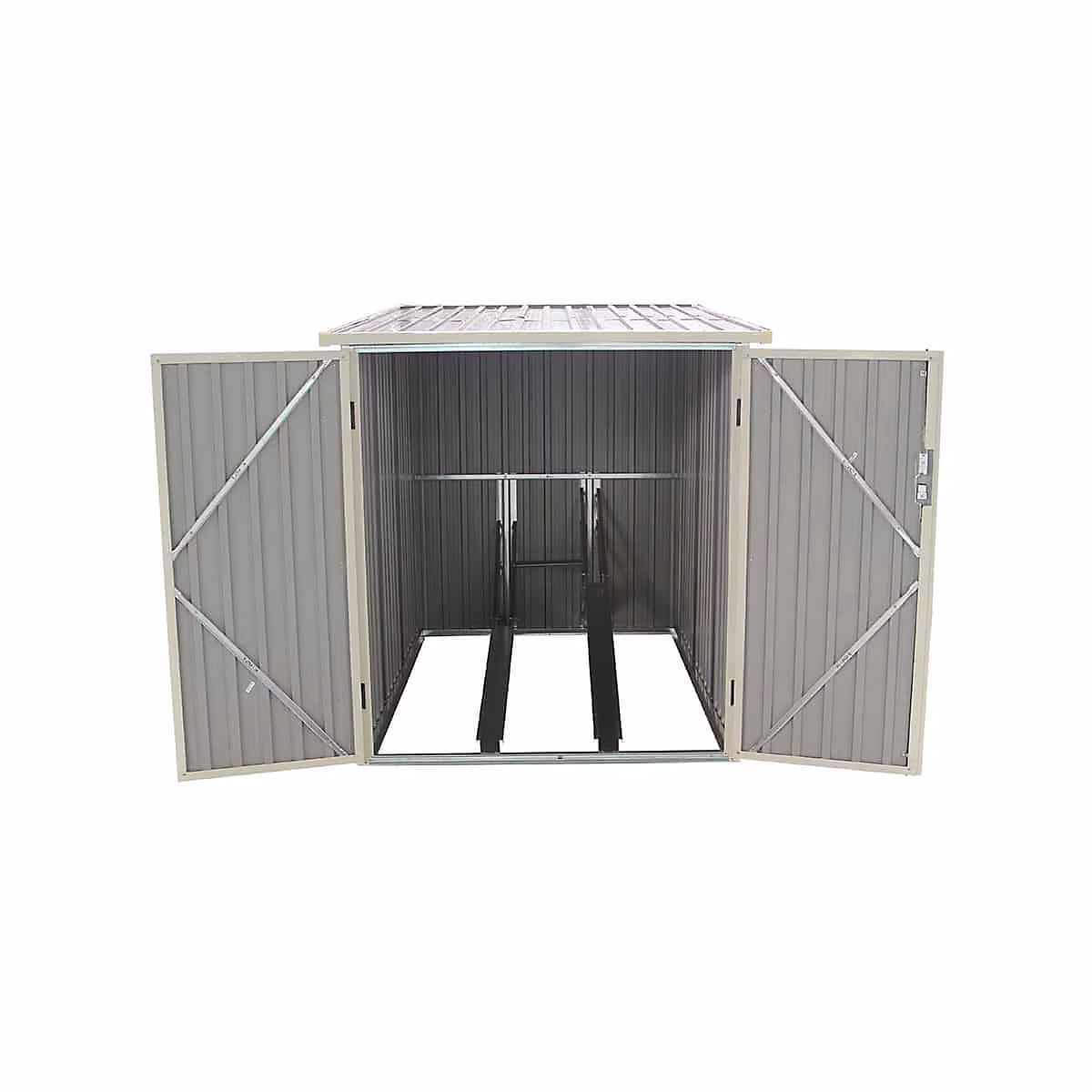 Abri de Jardin pour Velo en Metal Gardiun Veloc I (X2) 2 – 81 m2 198 × 142 × 157 cm Exterieur Anthracite