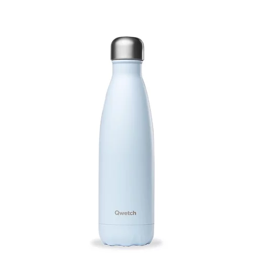 Pour mieux équiper vos extérieurs:Bouteille isotherme Qwetch en inox Pastel bleu 500 ml