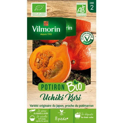 Malin pour le jardin:Graines de potiron potimarron bio Vilmorin - graines à semer