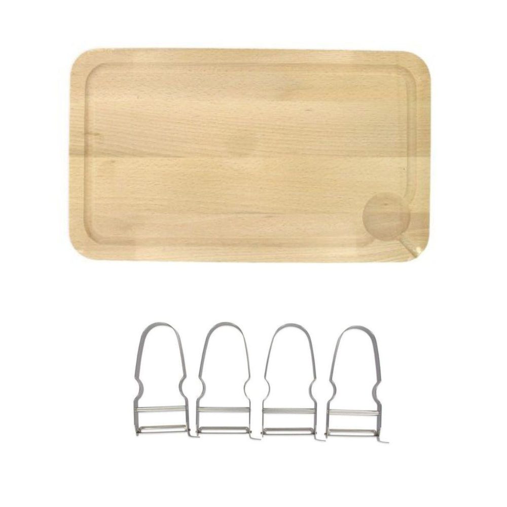FM PROFESSIONAL Lot de 2 planches à découper et 4 éplucheurs à légumes fm professional gourmet édition