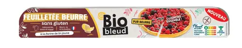 Idée au jardin:Pâte feuilletée bio pur beurre à la farine de lin jaune Biobleud - 250 g