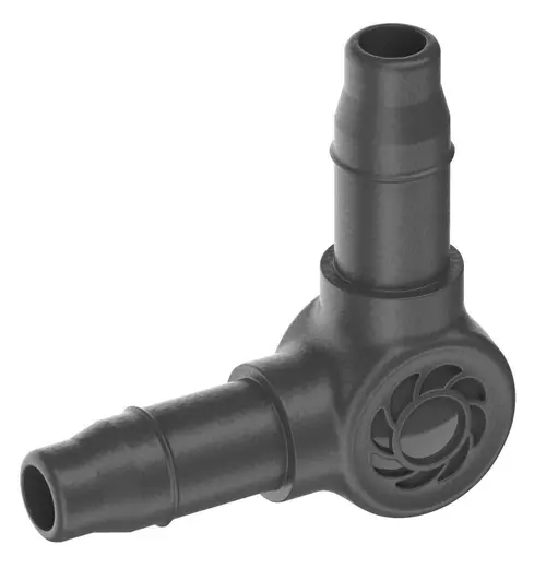 Une idée maline pour l’extérieur:Jonction en L 3/16 Easy & Flexible coloris noir boîte de 20 Gardena - 4,6 mm