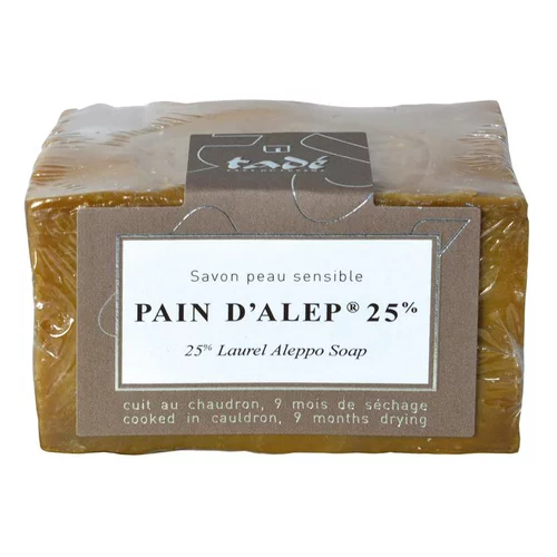 Facile à intégrer à l’extérieur:Savon bio pour peau sensible Tadé Pain d’Alep 25% - 200 g