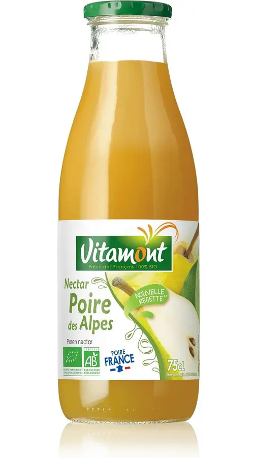 Tout pour le jardin：Nectar poire de France bio Vitamont – 75 cl