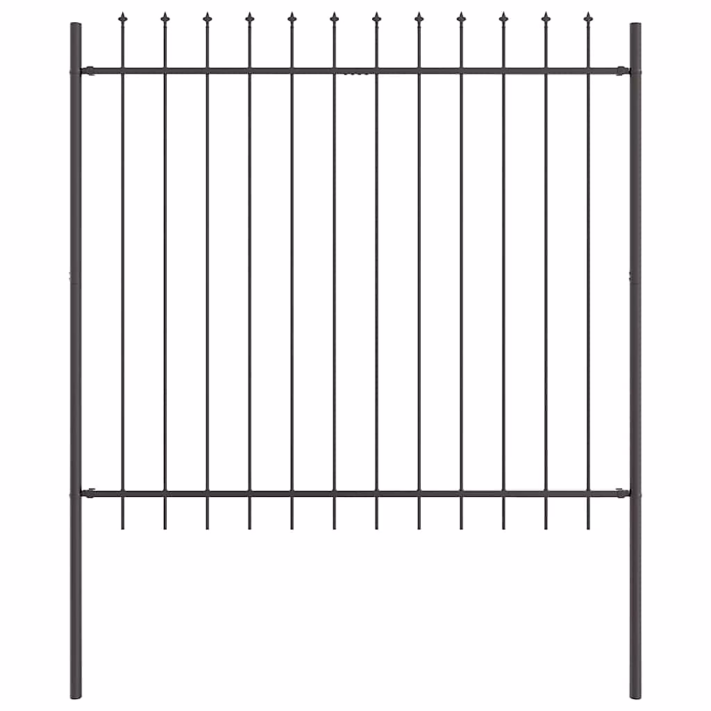 Clôture de jardin WOERDEN 1 – 7 x 1 | 5 m Acier revêtu de poudre vidaXL