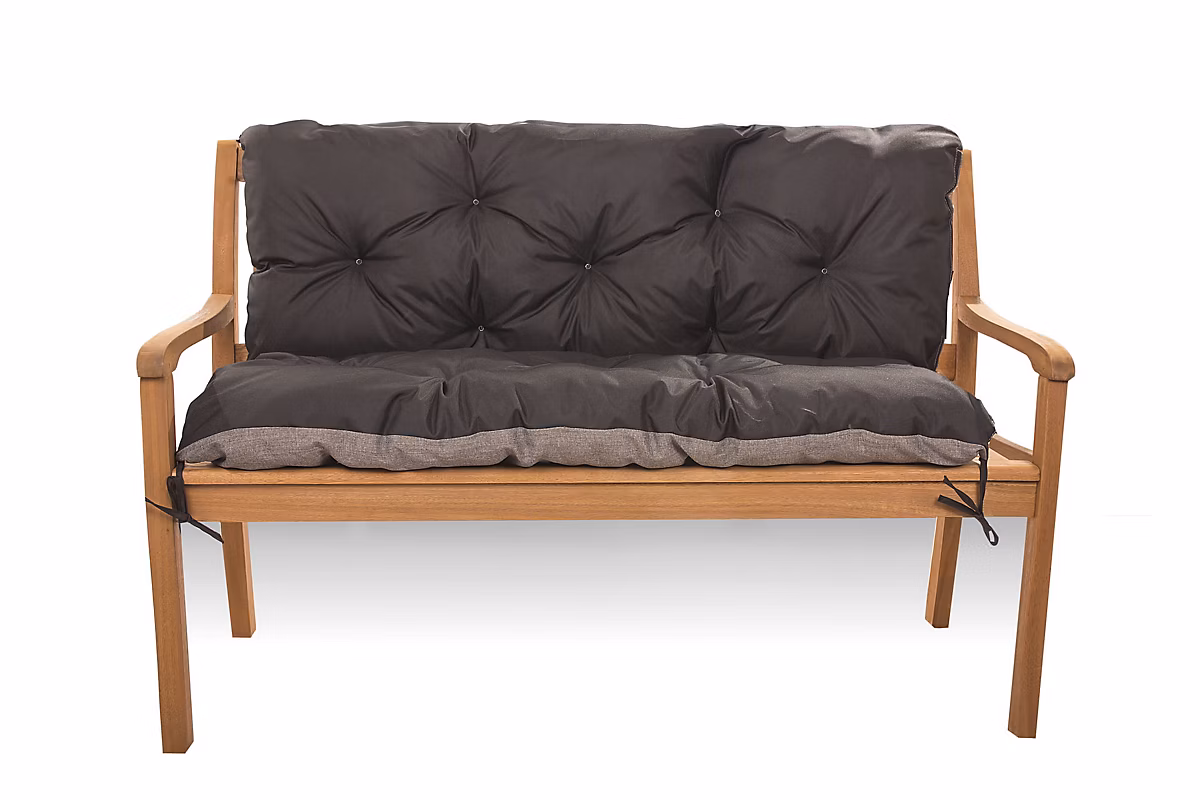 Coussin pour banc de jardin 160 × 50 × 50cm coussin de banc de jardin 3 places Noir coussin de balançoire coussin de banc extérieur
