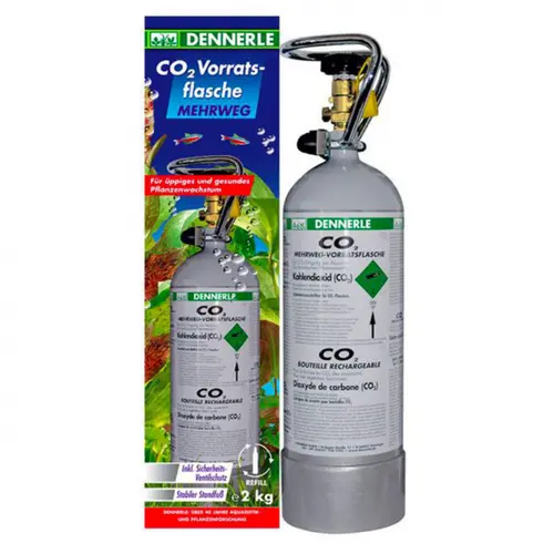 Pour un extérieur agréable:Bouteille CO2 rechargeable, 2kg - DENNERLE