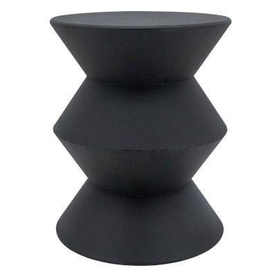 Bout de canapé en métal ZigZag (Noir)