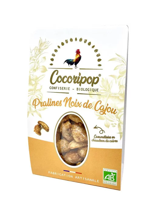 Un choix pratique pour l’extérieur：Praliné noix de cajou bio Cocoripop - 100 g