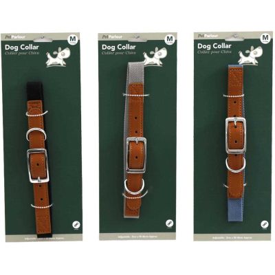 Collier en polyester pour chien (Lot de 3) (M - 46 cm)