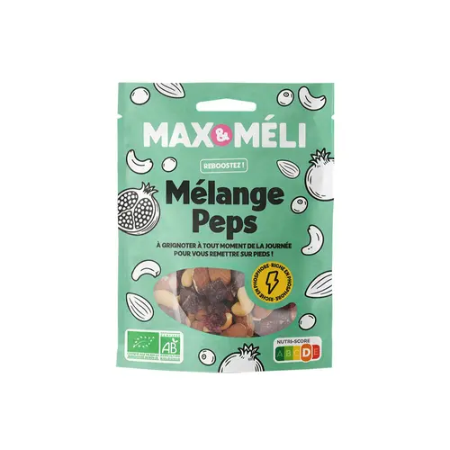 Choix pour le jardin：Mélange Peps de fruits secs bio Max&Méli - 125 g