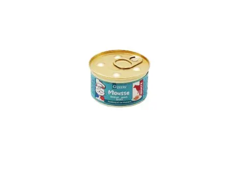 Bien pratique au jardin：Pâtée pour chat adulte mousse de bœuf Bubimex Gustav - 85 g