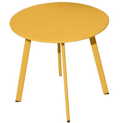 Table basse de jardin en acier Massai 40 cm (Miel)