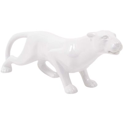 Panthère en céramique Spirit (Blanc)
