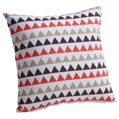 Housse de coussin en coton (Ligne triangle)
