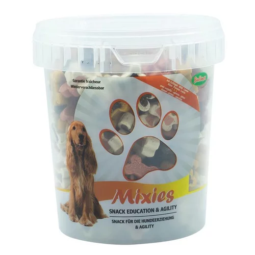 Pour vos projets jardin:Pot de snacks extrudés mixies Bubimex 500 g