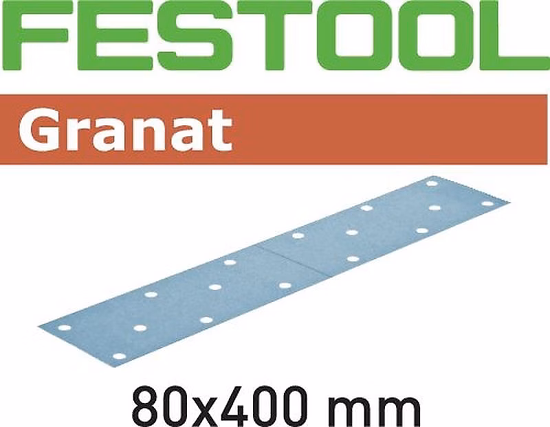Abrasifs STF 80 × 400 mm grain P120 – Boîte de 50 feuilles, 497160