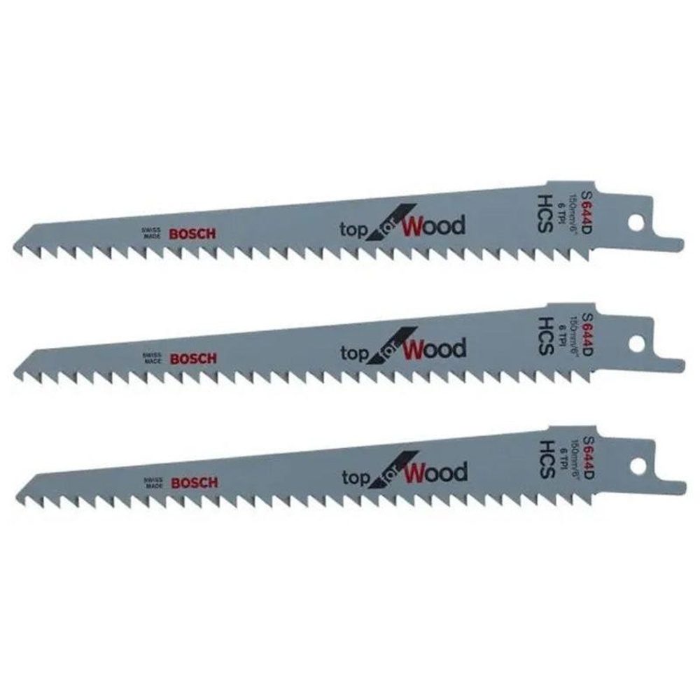 BOSCH Lot de 3 lames bois pour élagueur BOSCH Keo