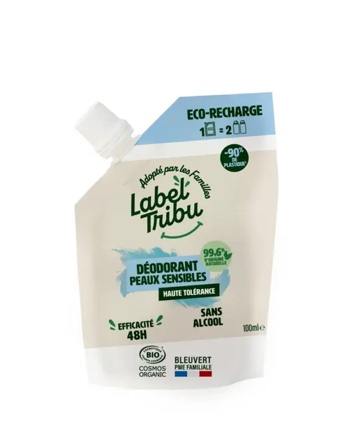 Style extérieur:Recharge de déodorant peau sensibles bio Label Tribu - 100 ml