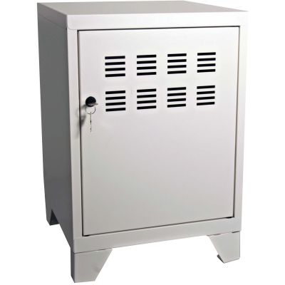 Casier de rangement en métal pour enfants 59 cm (Blanc mat)