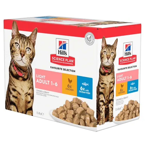 À avoir pour l’extérieur：Pâtée féline adulte light multipack 12 x 85 g
