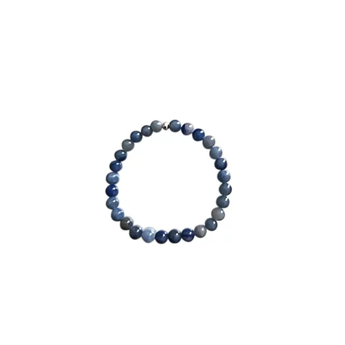 Pour un extérieur plus agréable:Bracelet aventurine bleue 4mm